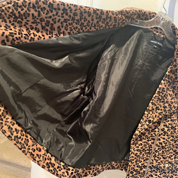 Faux Leopard MOTO Jacket - Picture 3 of 11